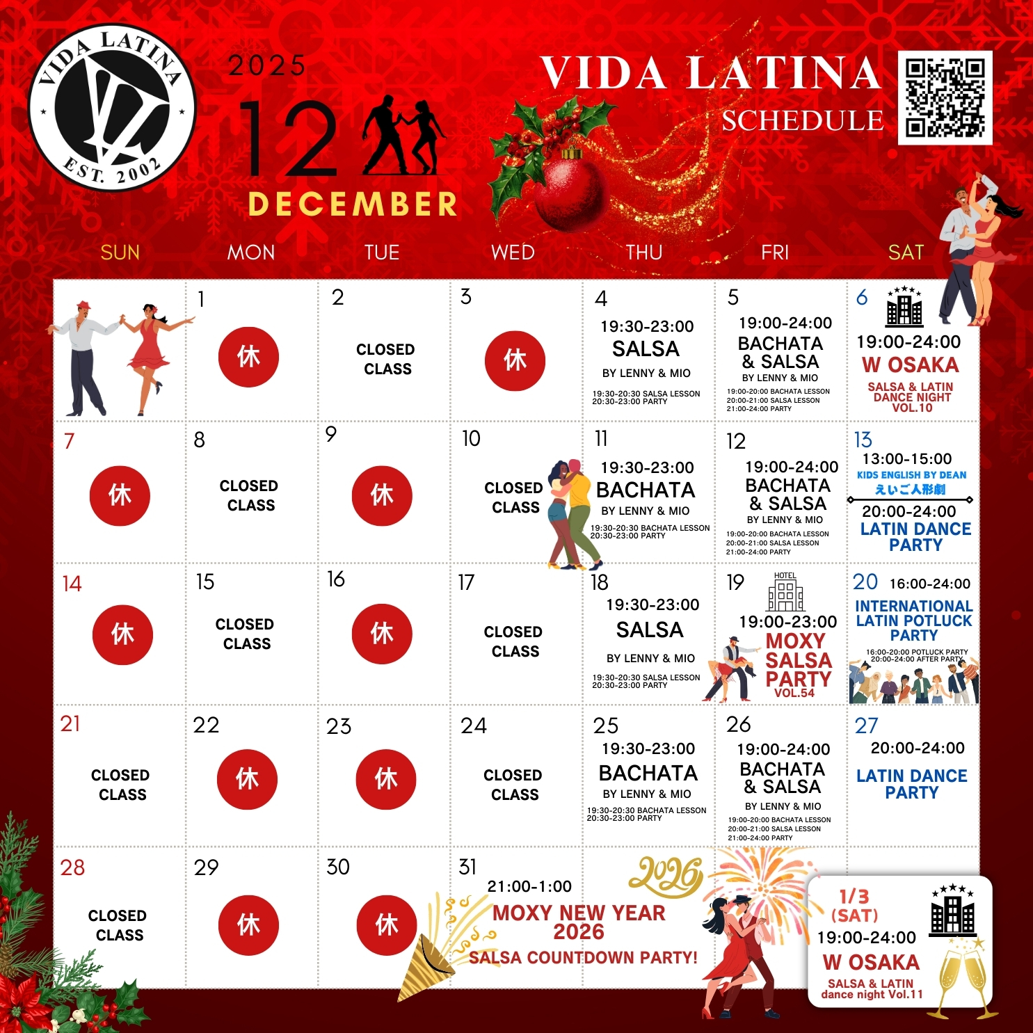 salsa bachata osaka events