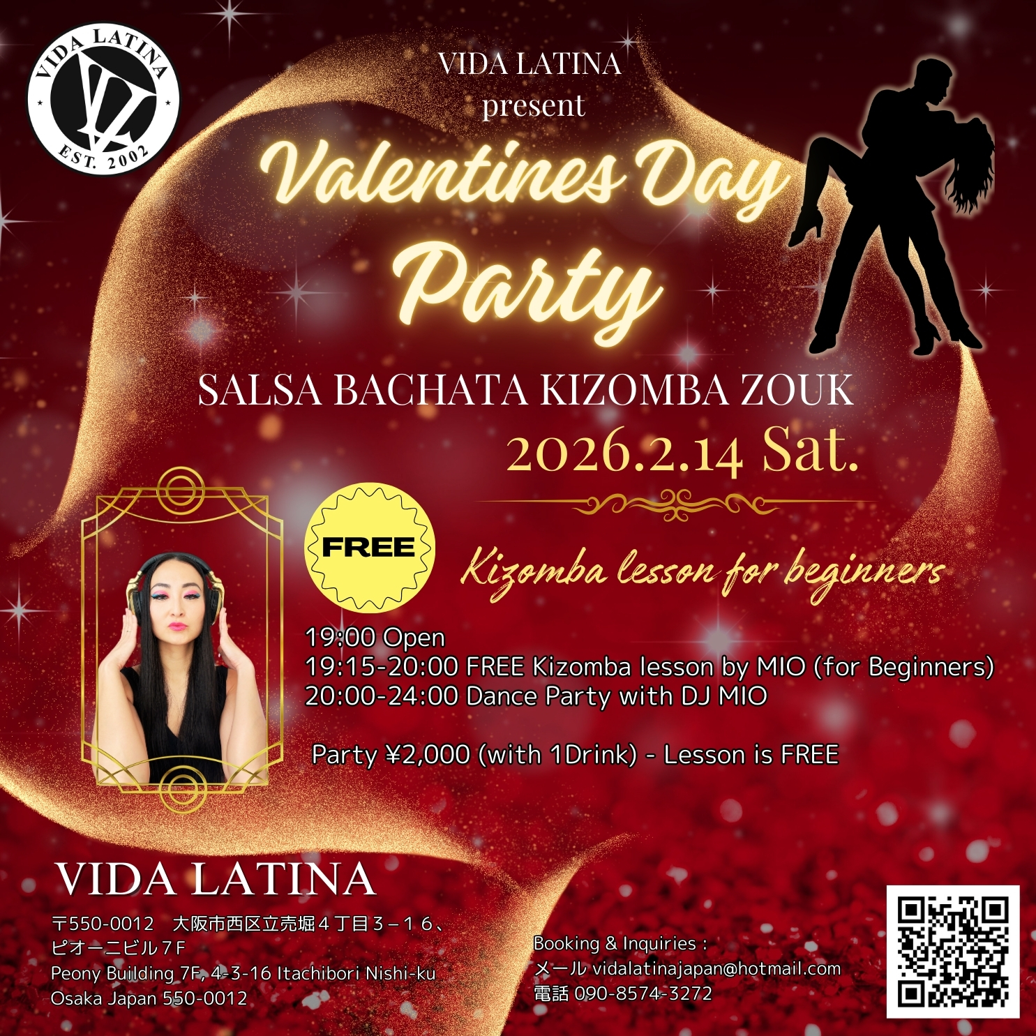 Salsa Bacahta Kizomba Event Osaka